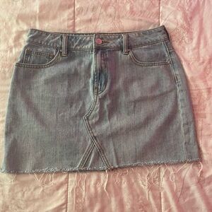 PacSun Light Blue Denim Mini Skirt